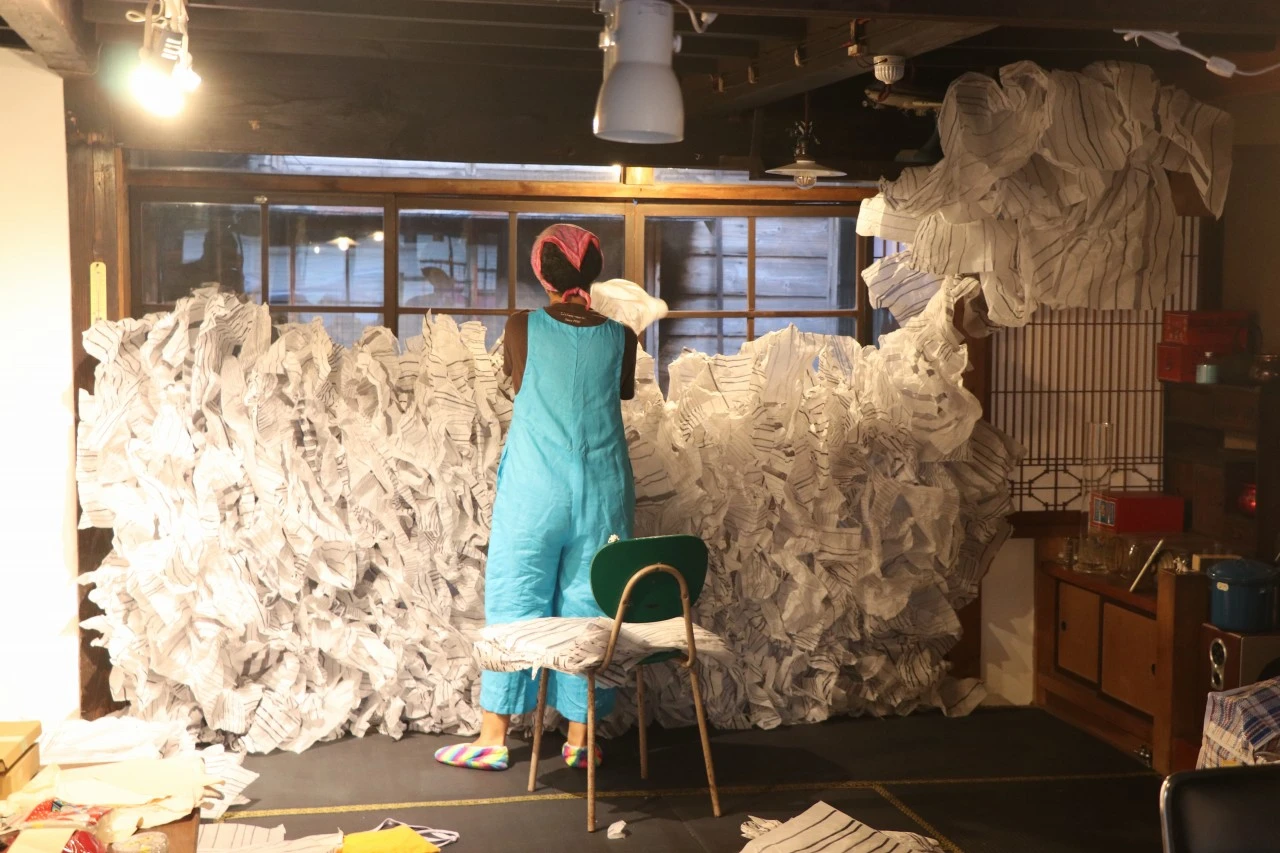町屋ラボでの制作風景